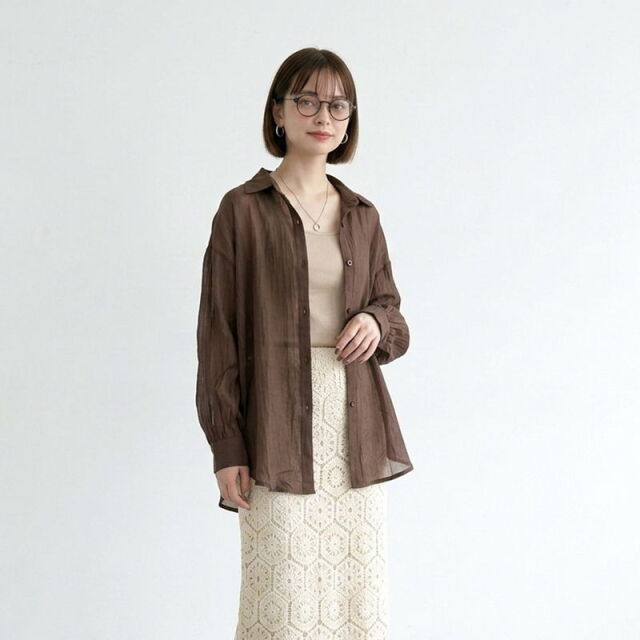ガーゼシアーシャツ