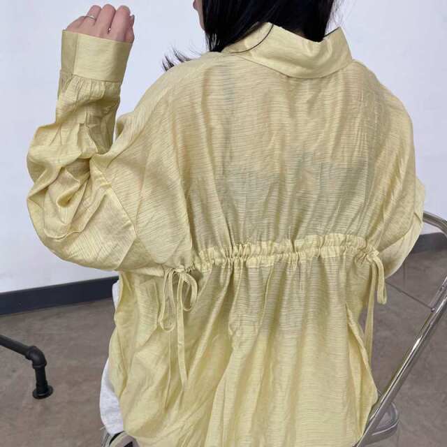 バックドロストシアーシャツ