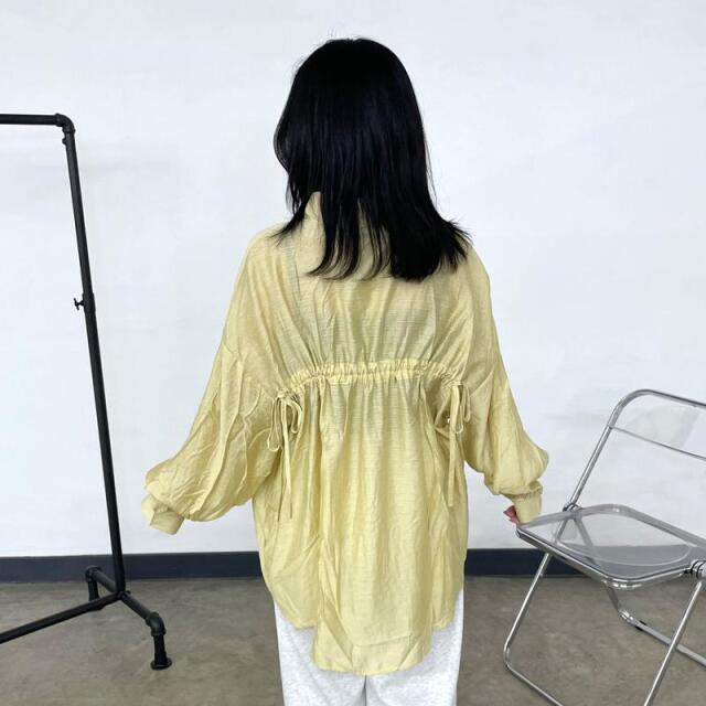 バックドロストシアーシャツ