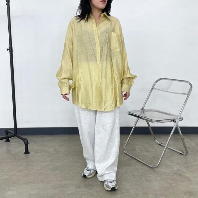バックドロストシアーシャツ