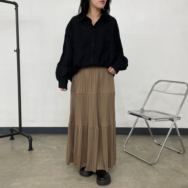 バックドロストシアーシャツ
