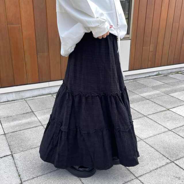 チェックティアードスカート