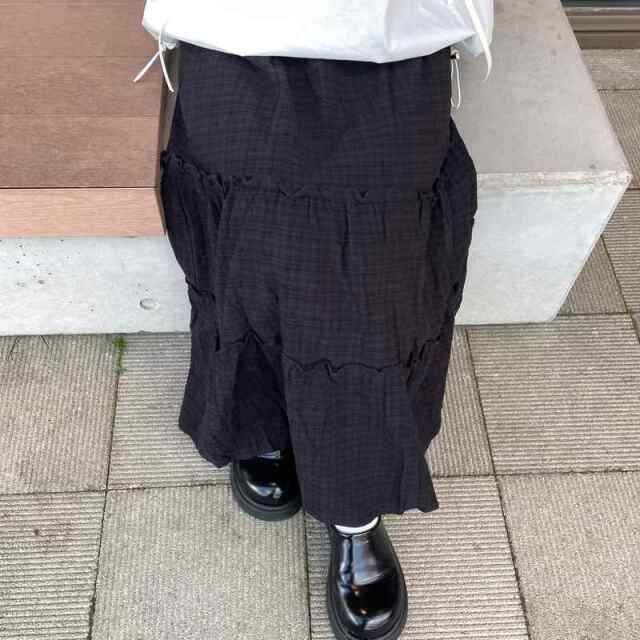 チェックティアードスカート