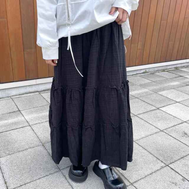 チェックティアードスカート