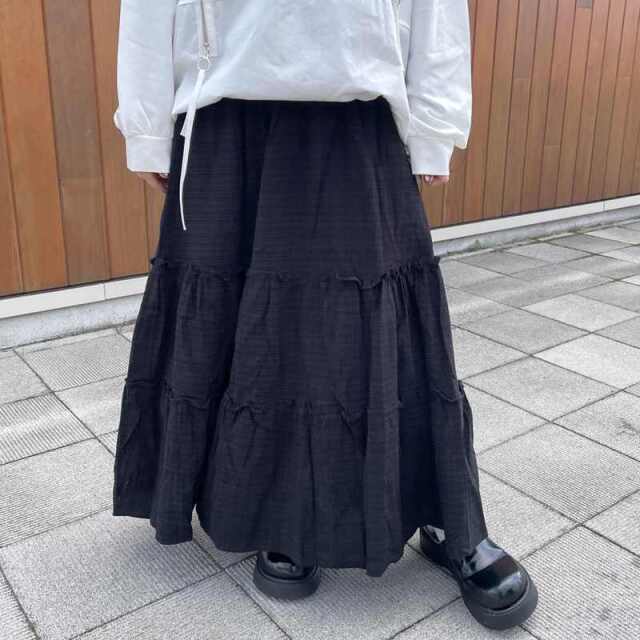 チェックティアードスカート