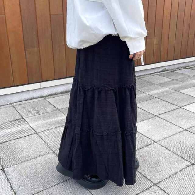 チェックティアードスカート