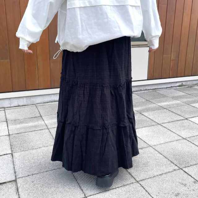 チェックティアードスカート