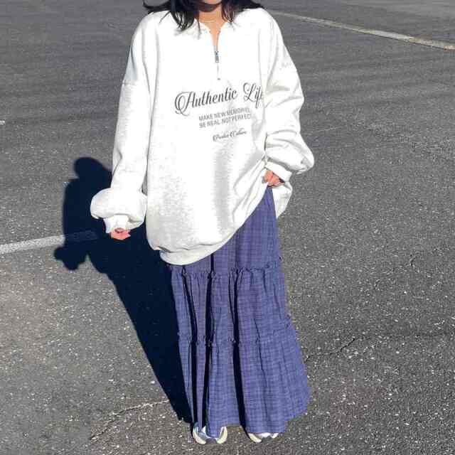 チェックティアードスカート