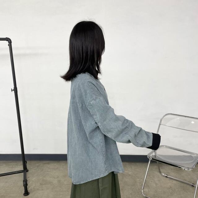 ヒッコリーバイカラーシャツ