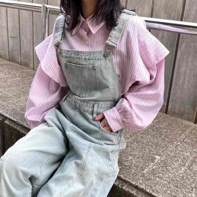 デニムサロペット