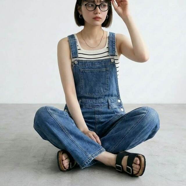 デニムサロペット