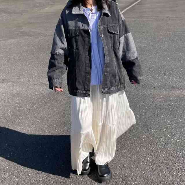 切替デニムジャケット