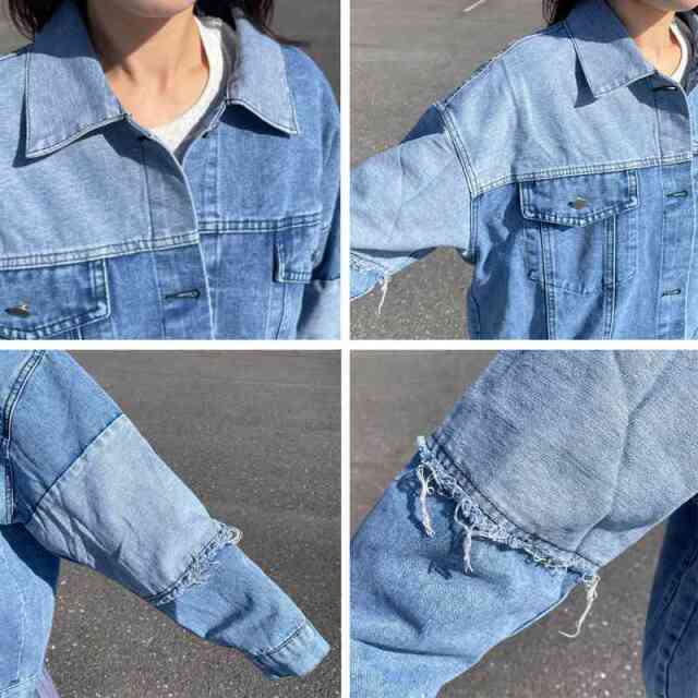 切替デニムジャケット