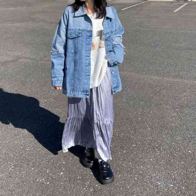 切替デニムジャケット