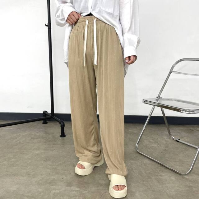 ラメプリーツパンツ