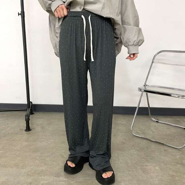 ラメプリーツパンツ