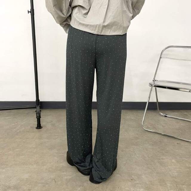 ラメプリーツパンツ