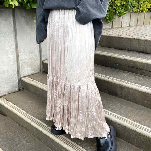 ワッシャーティアードスカート