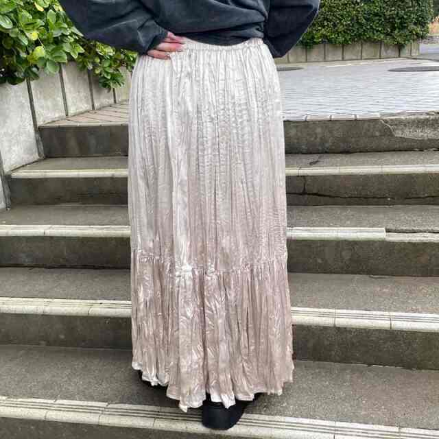 ワッシャーティアードスカート