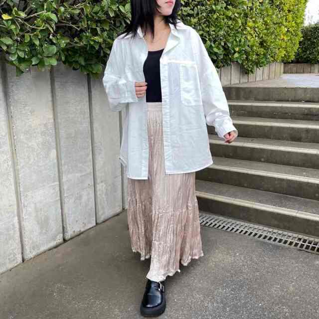 ワッシャーティアードスカート