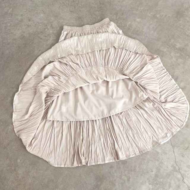 ワッシャーティアードスカート