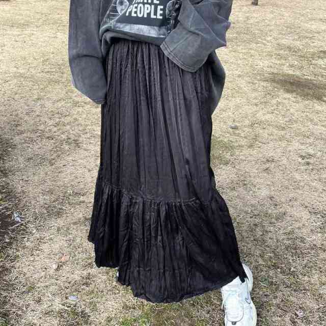 ワッシャーティアードスカート