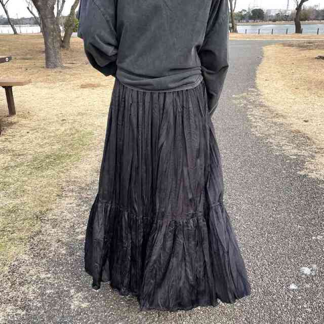 ワッシャーティアードスカート