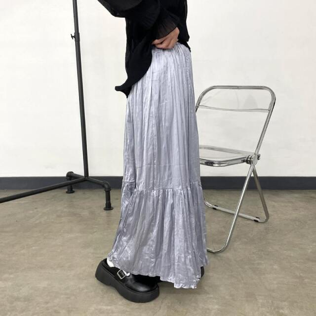 ワッシャーティアードスカート
