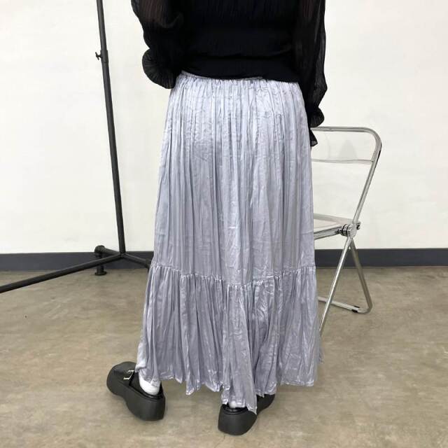 ワッシャーティアードスカート