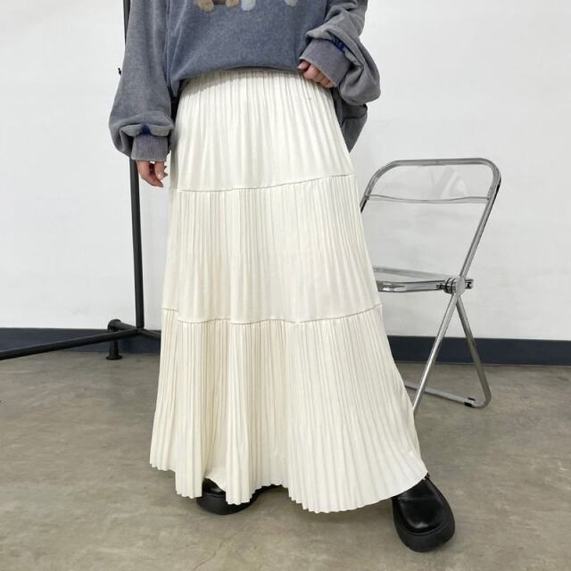 ティアードプリーツスカート