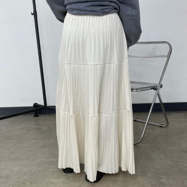ティアードプリーツスカート