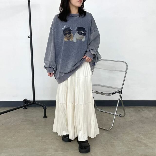 ティアードプリーツスカート