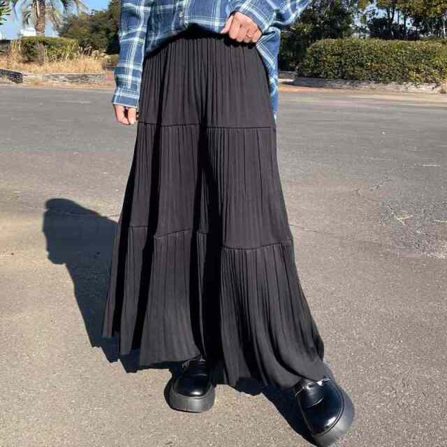 ティアードプリーツスカート