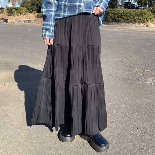 ティアードプリーツスカート