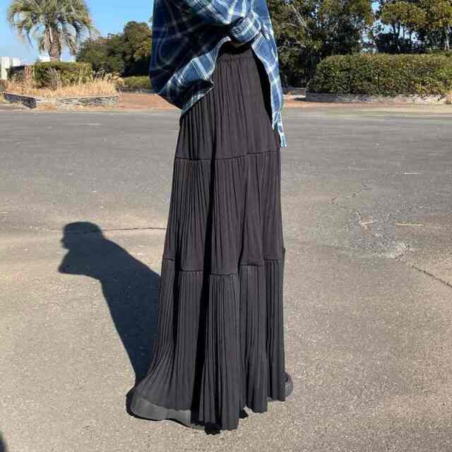 ティアードプリーツスカート