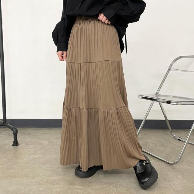 ティアードプリーツスカート