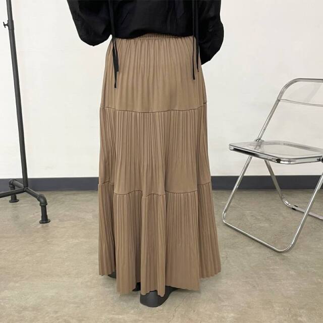 ティアードプリーツスカート