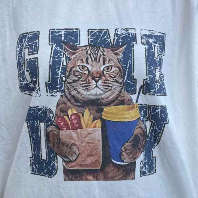 ネコプリントビッグTシャツ