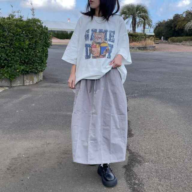 ネコプリントビッグTシャツ