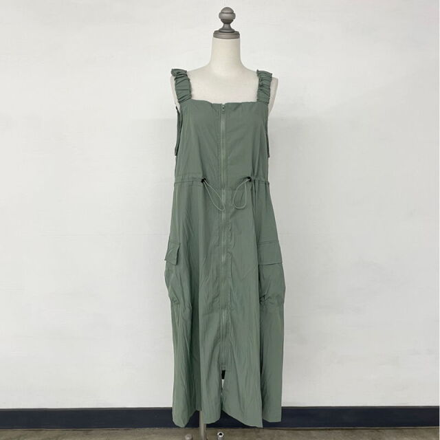 ZIPドロストジャンパースカート