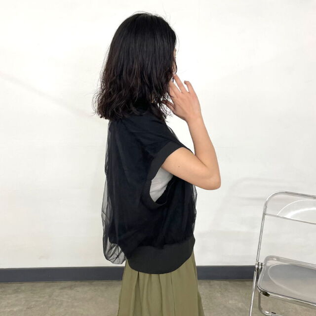 チュールドッキングZIPベスト
