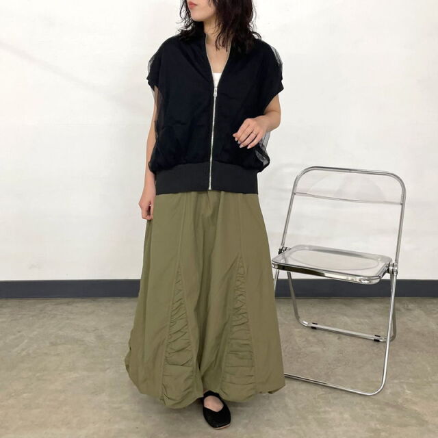 チュールドッキングZIPベスト