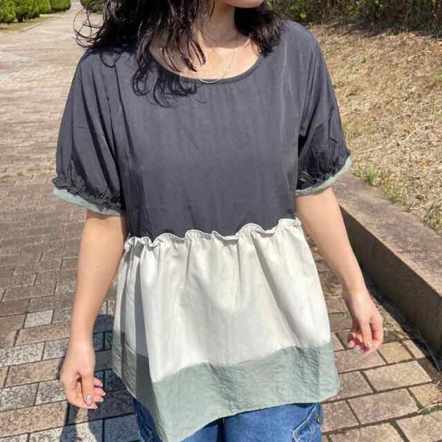 フリル切替プルオーバー