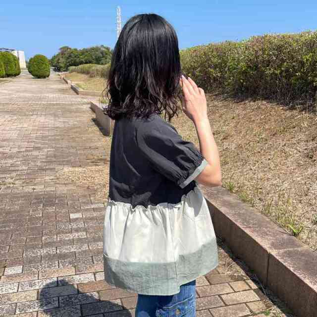 フリル切替プルオーバー