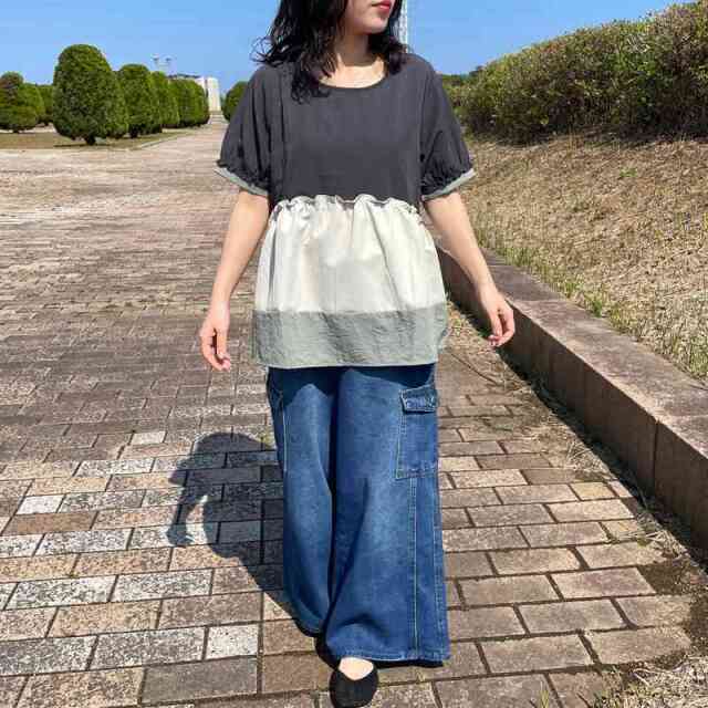フリル切替プルオーバー