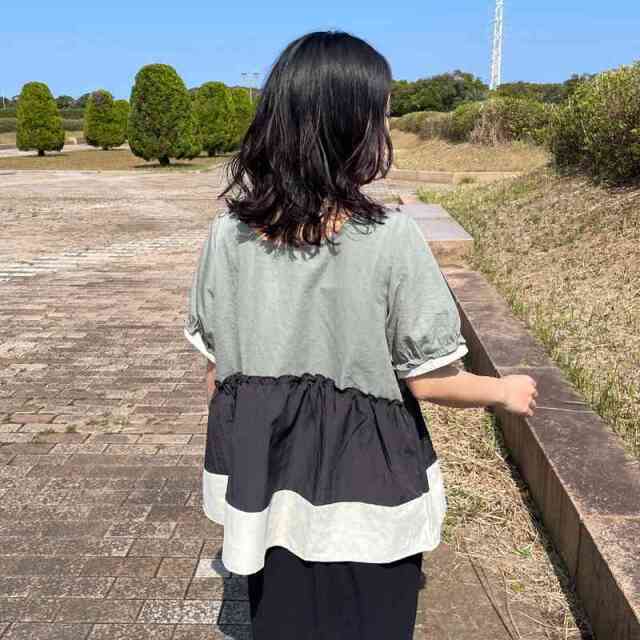 フリル切替プルオーバー