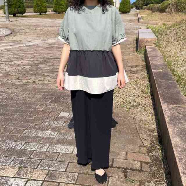 フリル切替プルオーバー