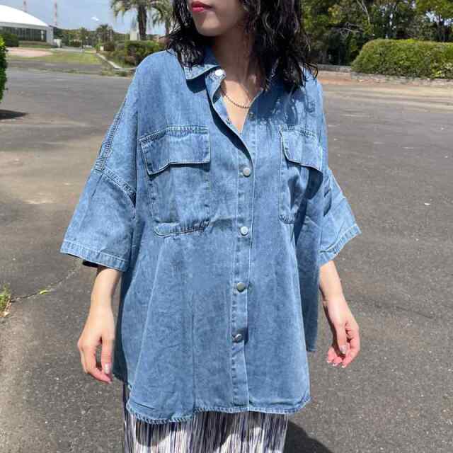 デニムビッグシャツ