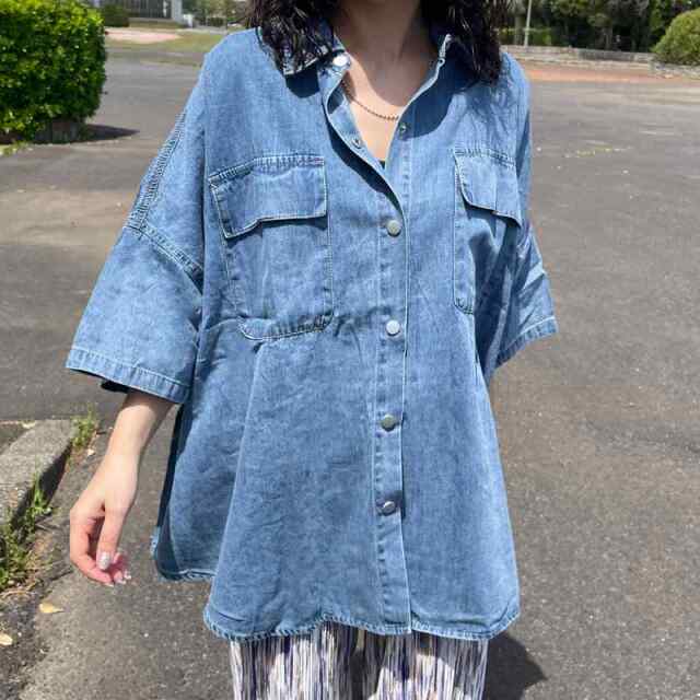 デニムビッグシャツ