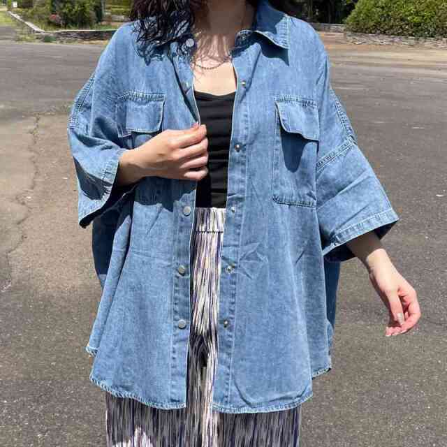 デニムビッグシャツ
